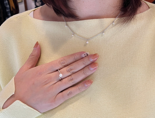 Perite Pearl Necklace by blue n white