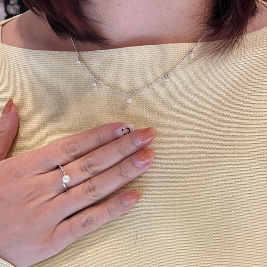 Perite Pearl Necklace by blue n white