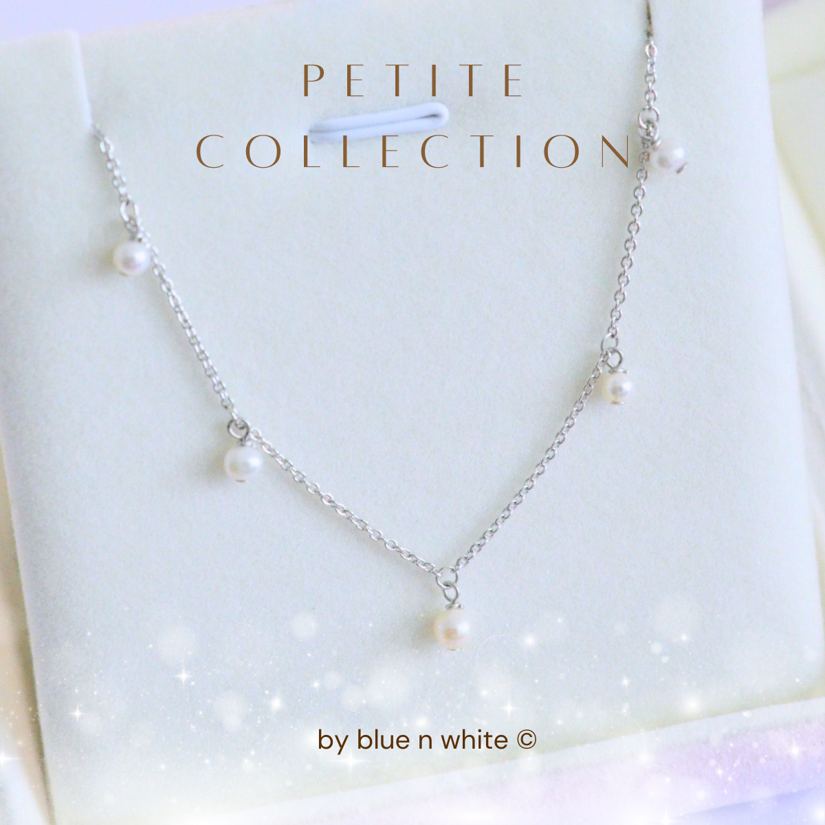 blue n white Authentic Design Petite Mermaid Pearl Bracelet 原創設計 美人魚系列 珍珠手鏈
