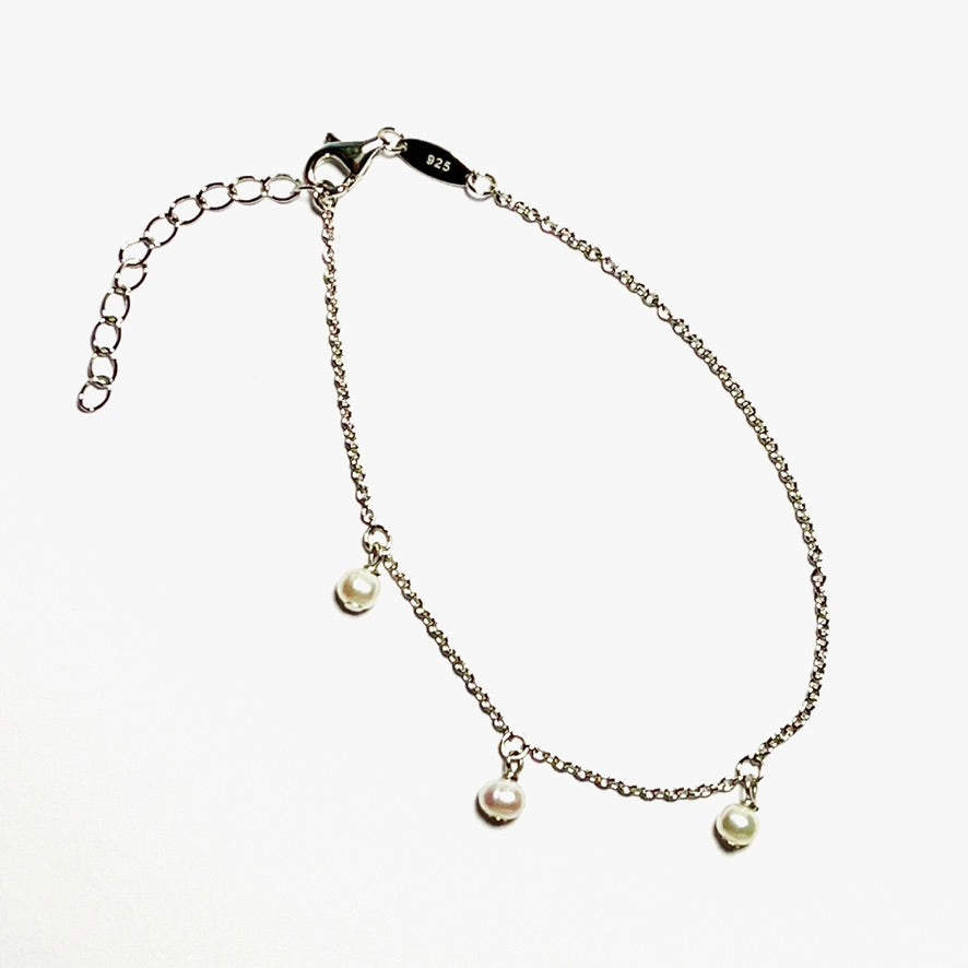 blue n white Authentic Design Petite Mermaid Pearl Necklace 原創設計 小美人魚系列 珍珠項鍊