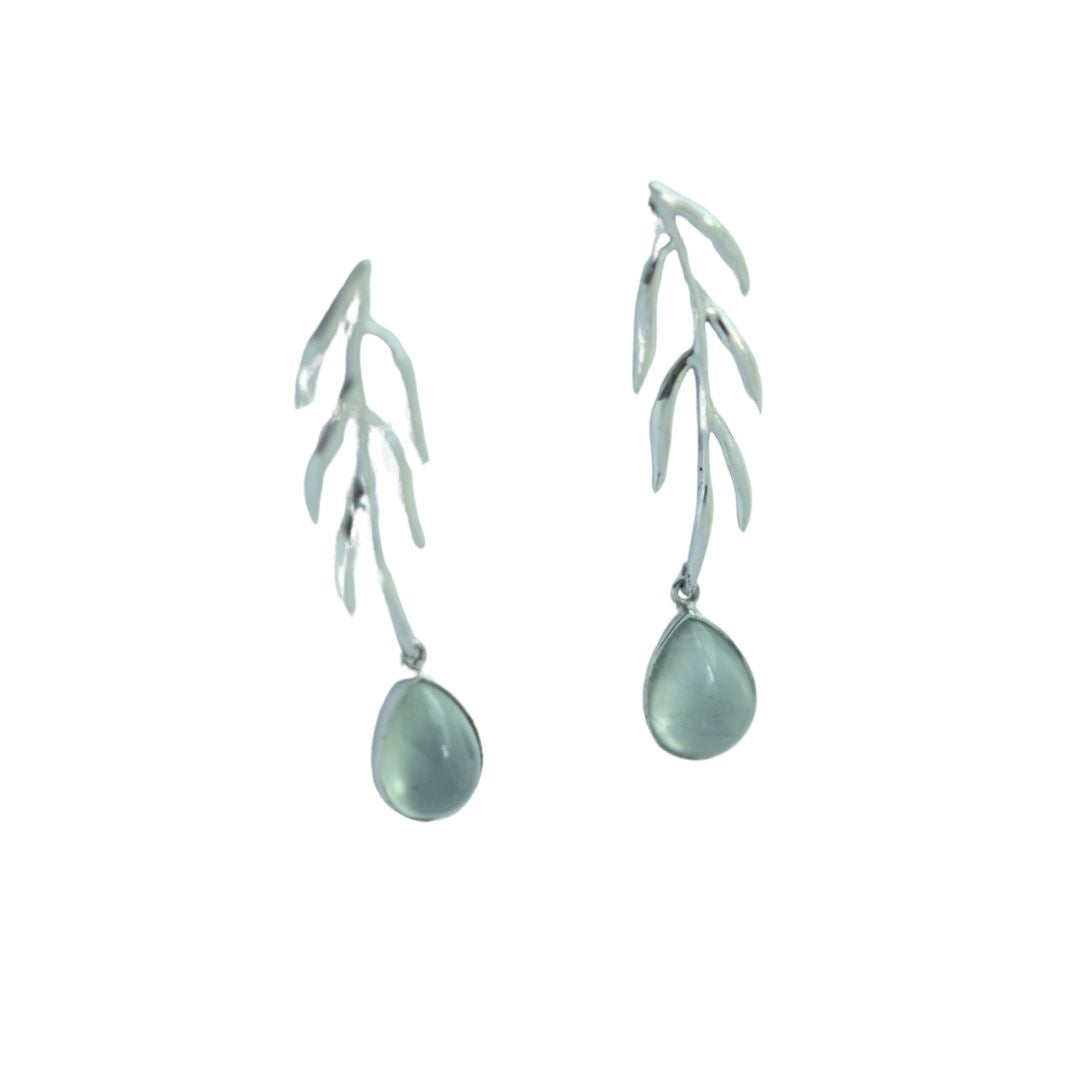 Prehnite Earrings Healing Prehnite Earrings