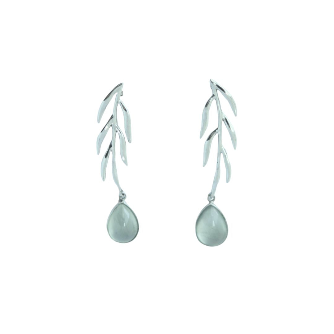 Prehnite Earrings Healing Prehnite Earrings