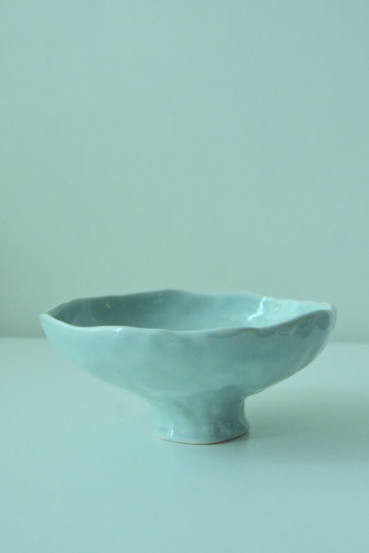 One of a kind porcelain bowl Blue and White Ceramics handmade porcelain bowl blue series