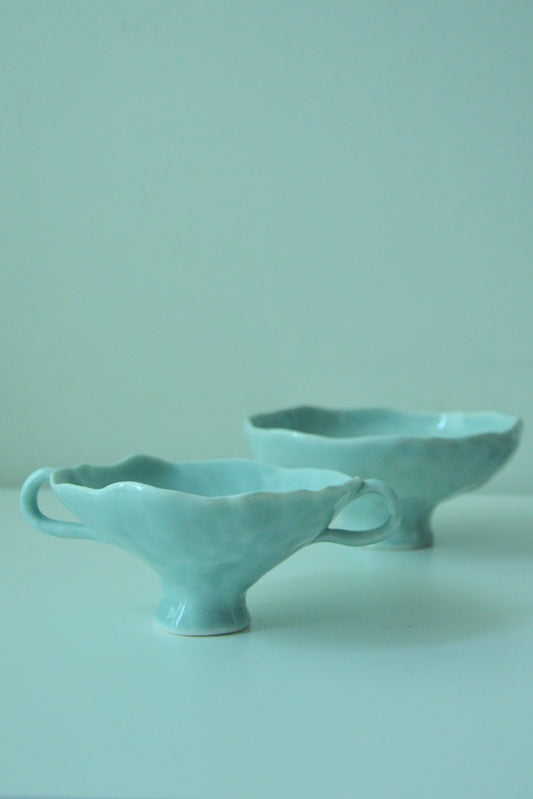 One of a kind porcelain bowl Blue and White Ceramics handmade porcelain bowl blue series