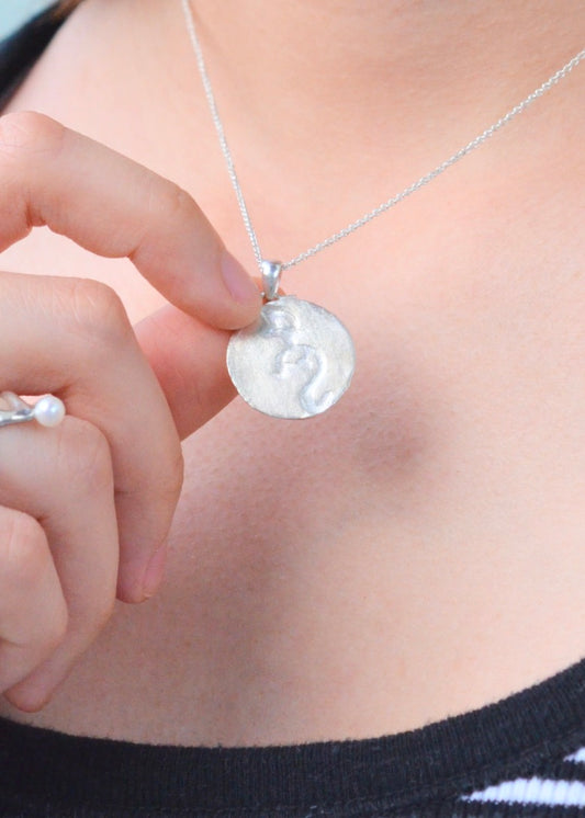 Artisan Design Dragon Pictogram Pendant 🐲/ necklace S925 Dragon-Pictogram Pendant Copy of Guochao Handmade 925 Silver Jewelry