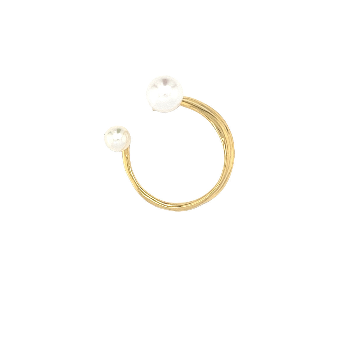 Wave fresh water pearl sterling silver ring 浪花戒指