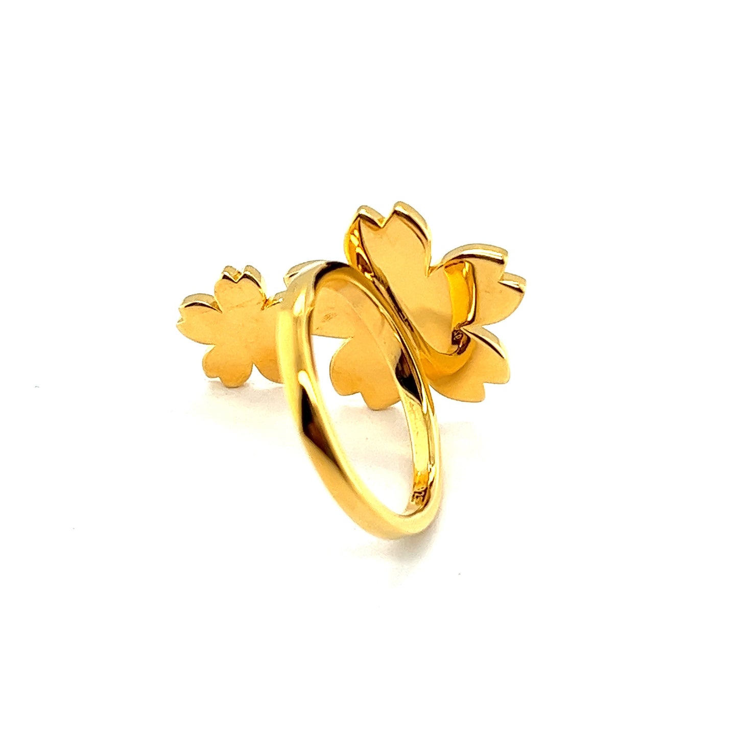 Sakura Ring （Sterling Silver / thick 18K Gold Plated S925） 櫻花系列 925銀 / 18K鍍厚金925銀戒指